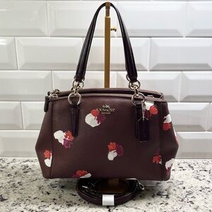 Coach Floral Mini Christie Carryall Satchel EUC